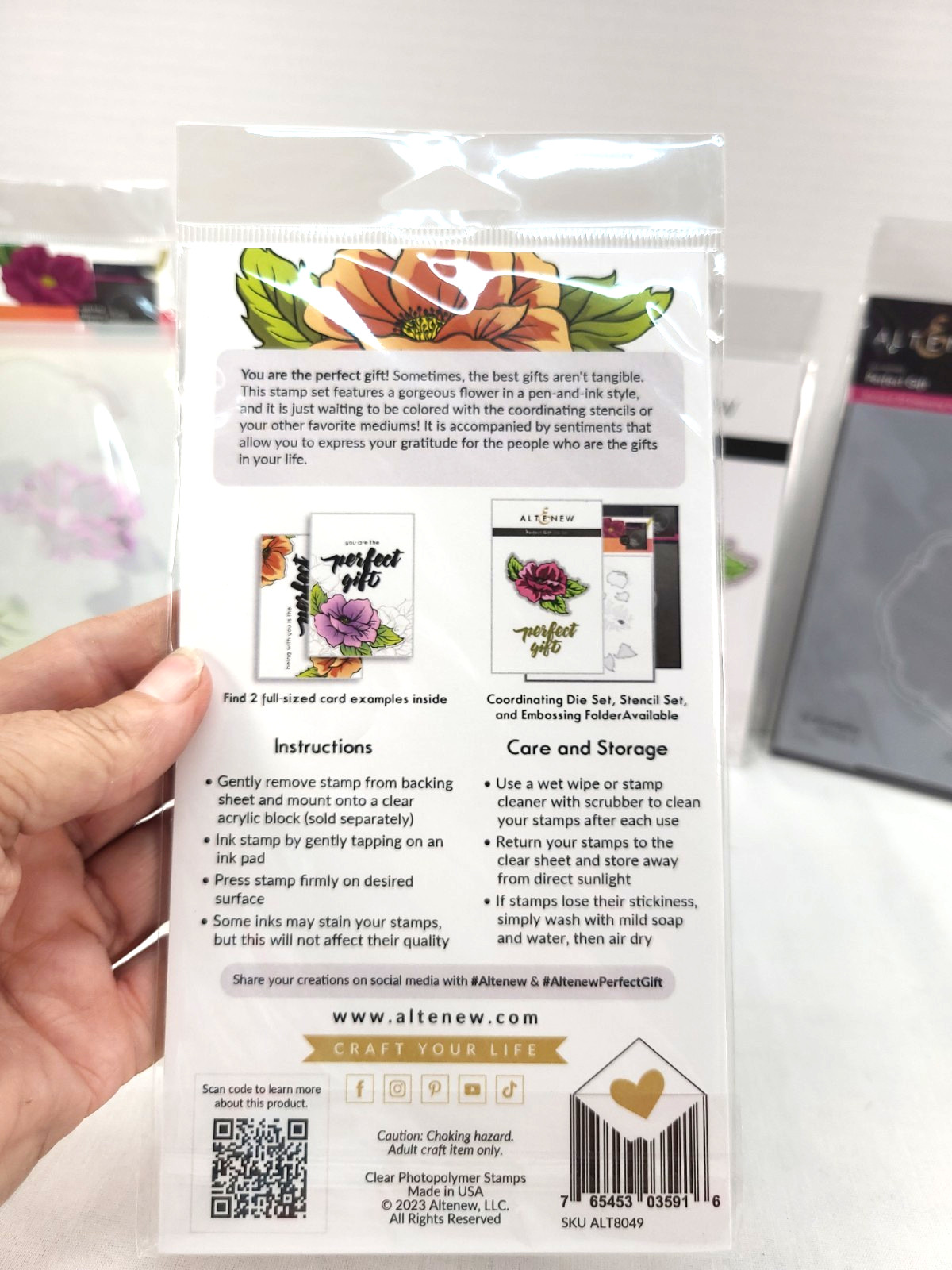 Alt E New Stamp Dies Stencils Emboss Crop & Create Fall 2023