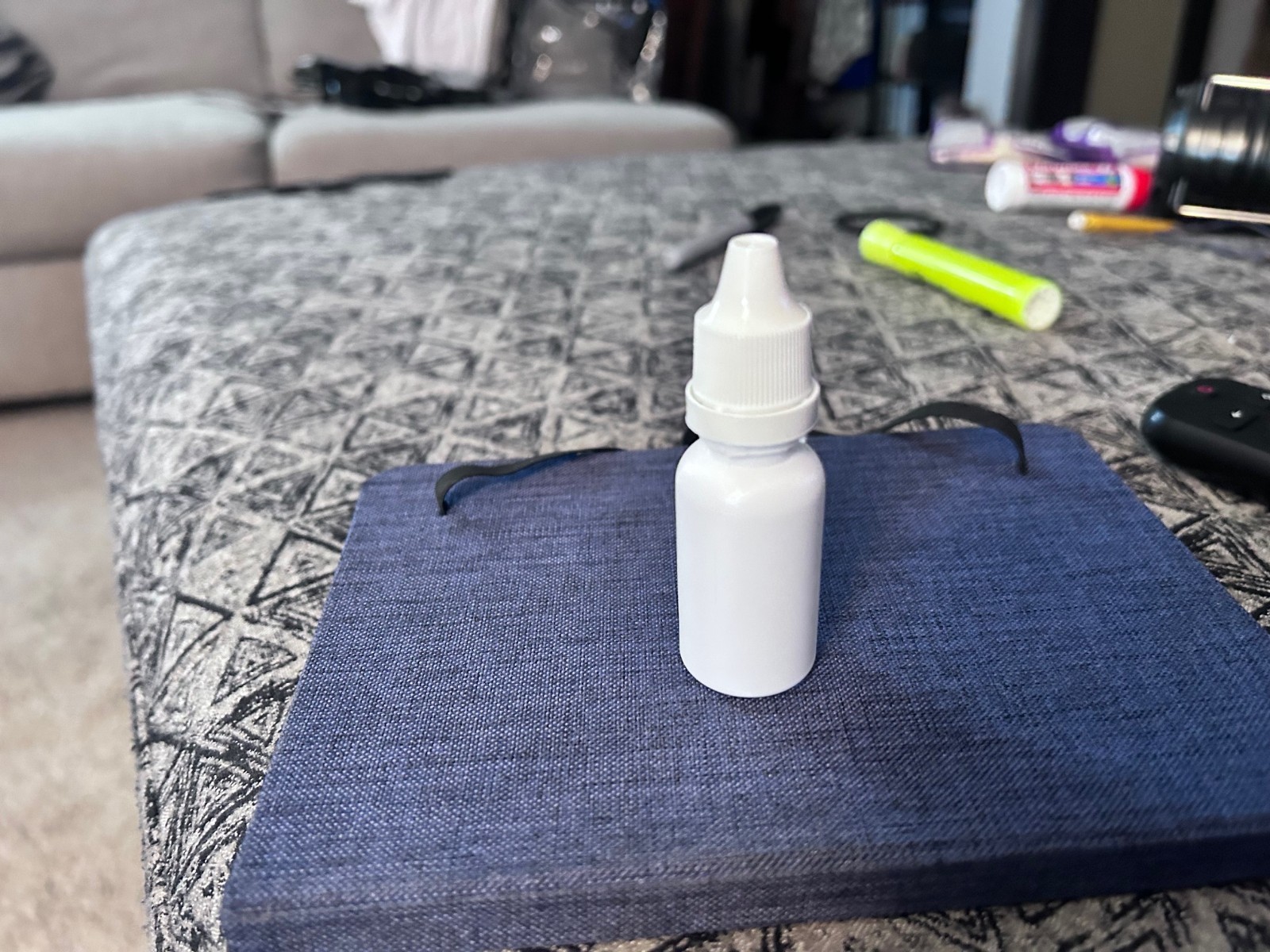50- White 20ml Plastic Bottle with Dropper Tip and Fresh Seal Cap.