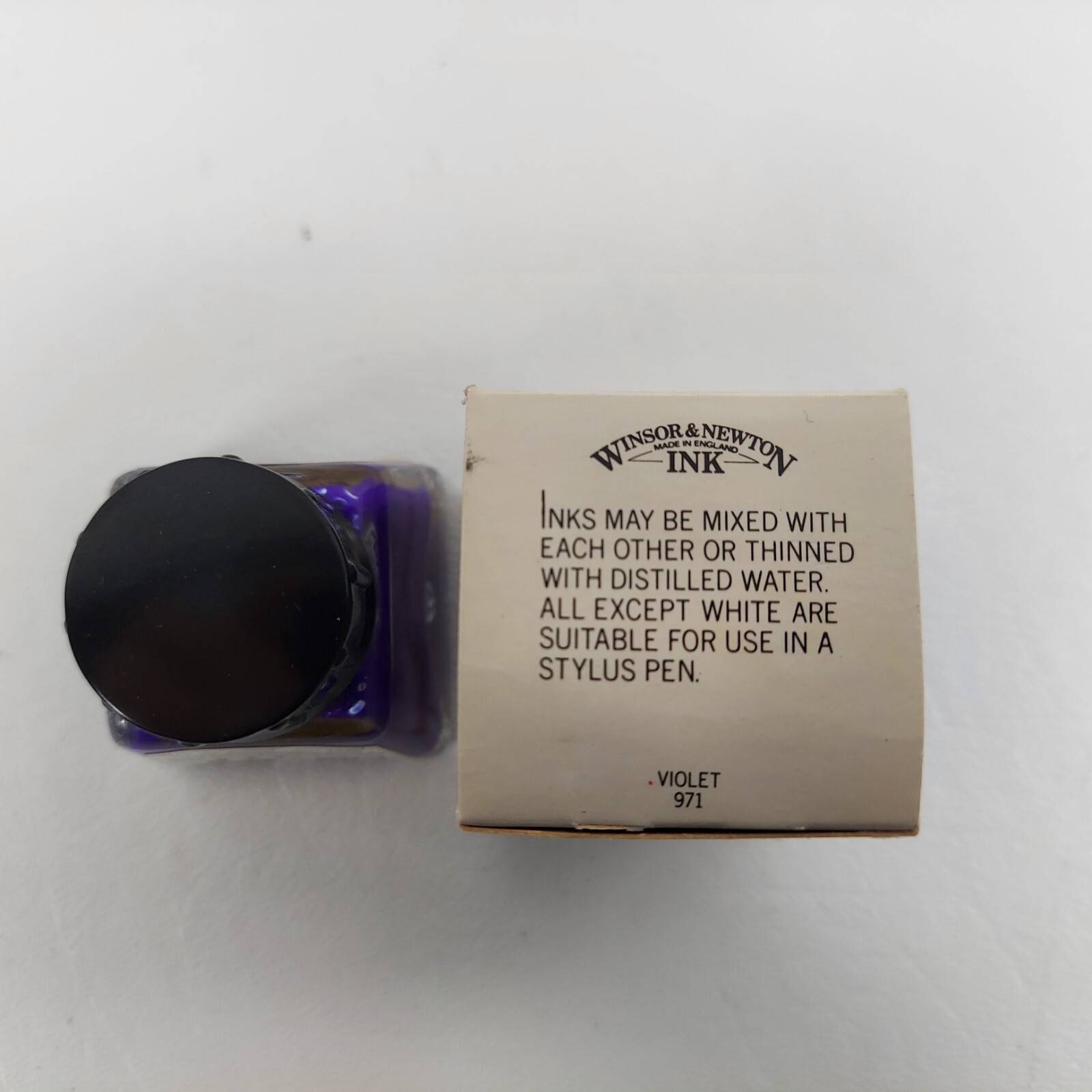 Winsor & Newton INK 971 Violet 1/2 Fl Oz Writing Drawing Art England