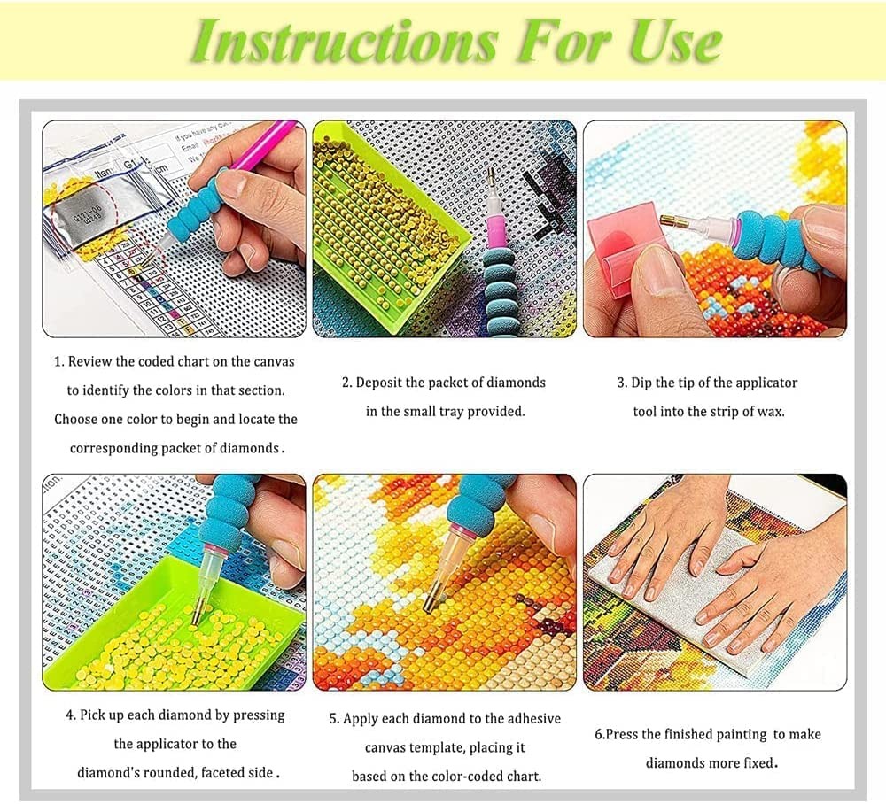 Flower Diamond Art Kit for Adults DIY Floral Painting Craft Decor