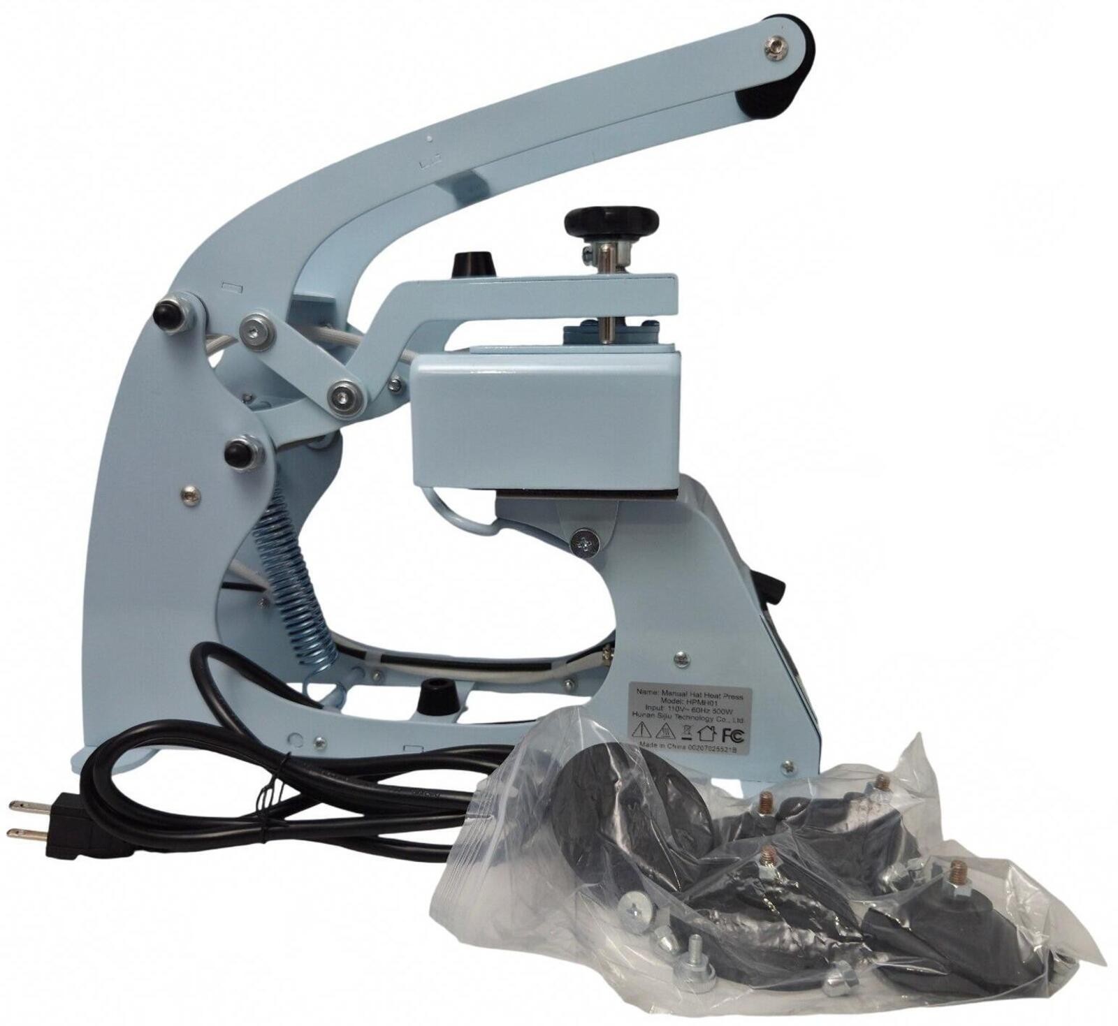 HTVRONT Manual Hat Heat Press Machine with Small and Big Platens