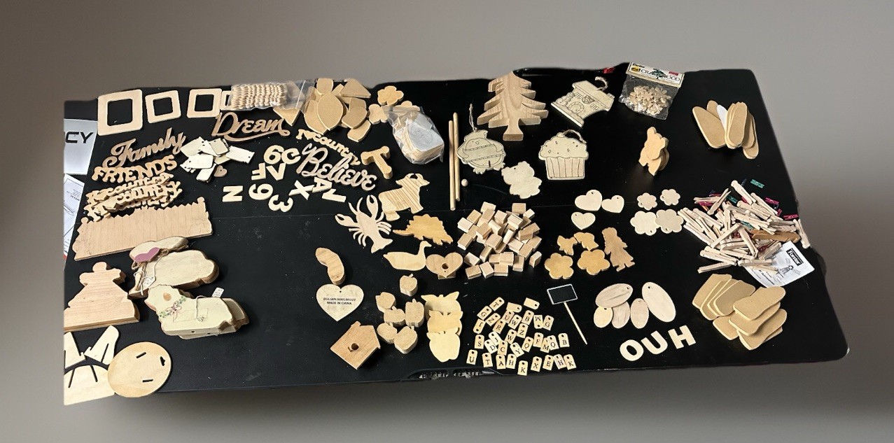 Lot Of Vintage Solid Wood Working Shapes/tags/etc All Sizes/occasions 170+ Craft