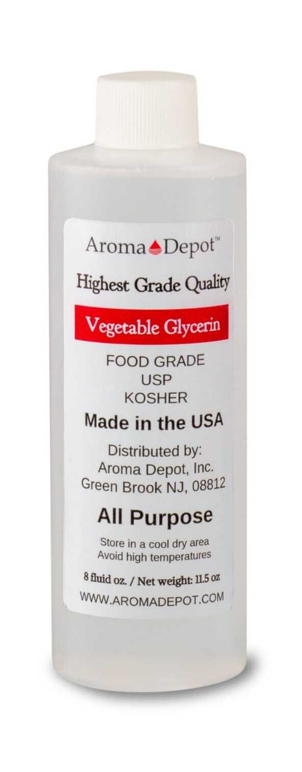 8 oz Vegetable Glycerin Non GMO 99.9% USP Kosher Pure VG Food Grade USP US prod