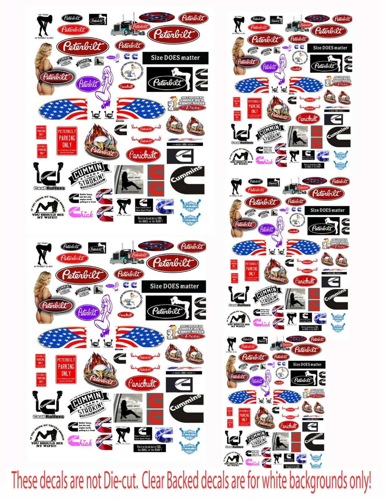 1:64 1:32 SMALL TRUCKER DECALS 1 FOR DIECAST TRUCKS & DIORAMAS