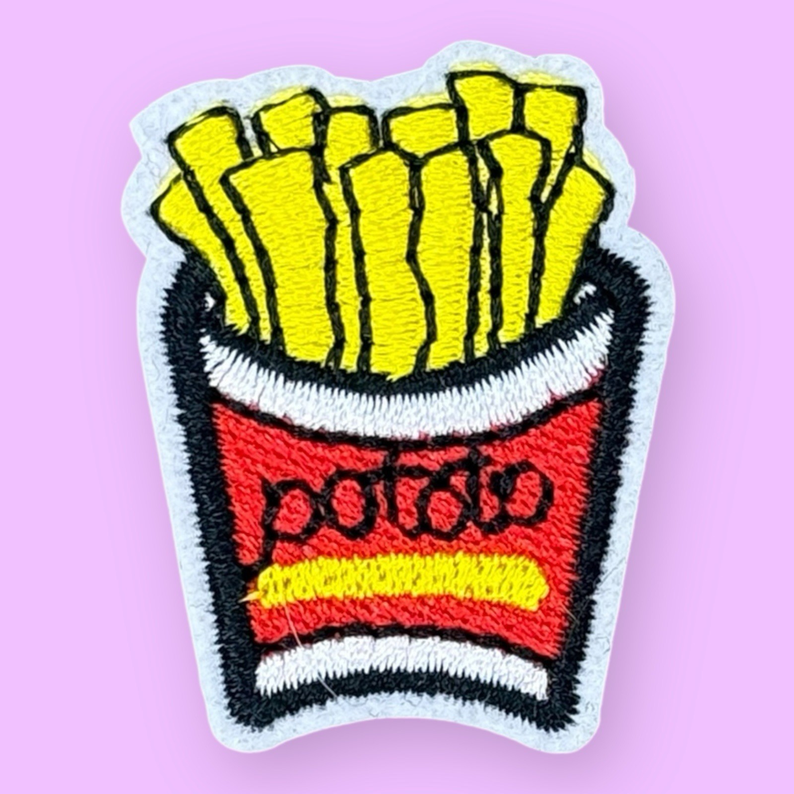 POTATO FRENCH FRIES FOOD IRON ON PATCH 1.5″ X 1.0″
