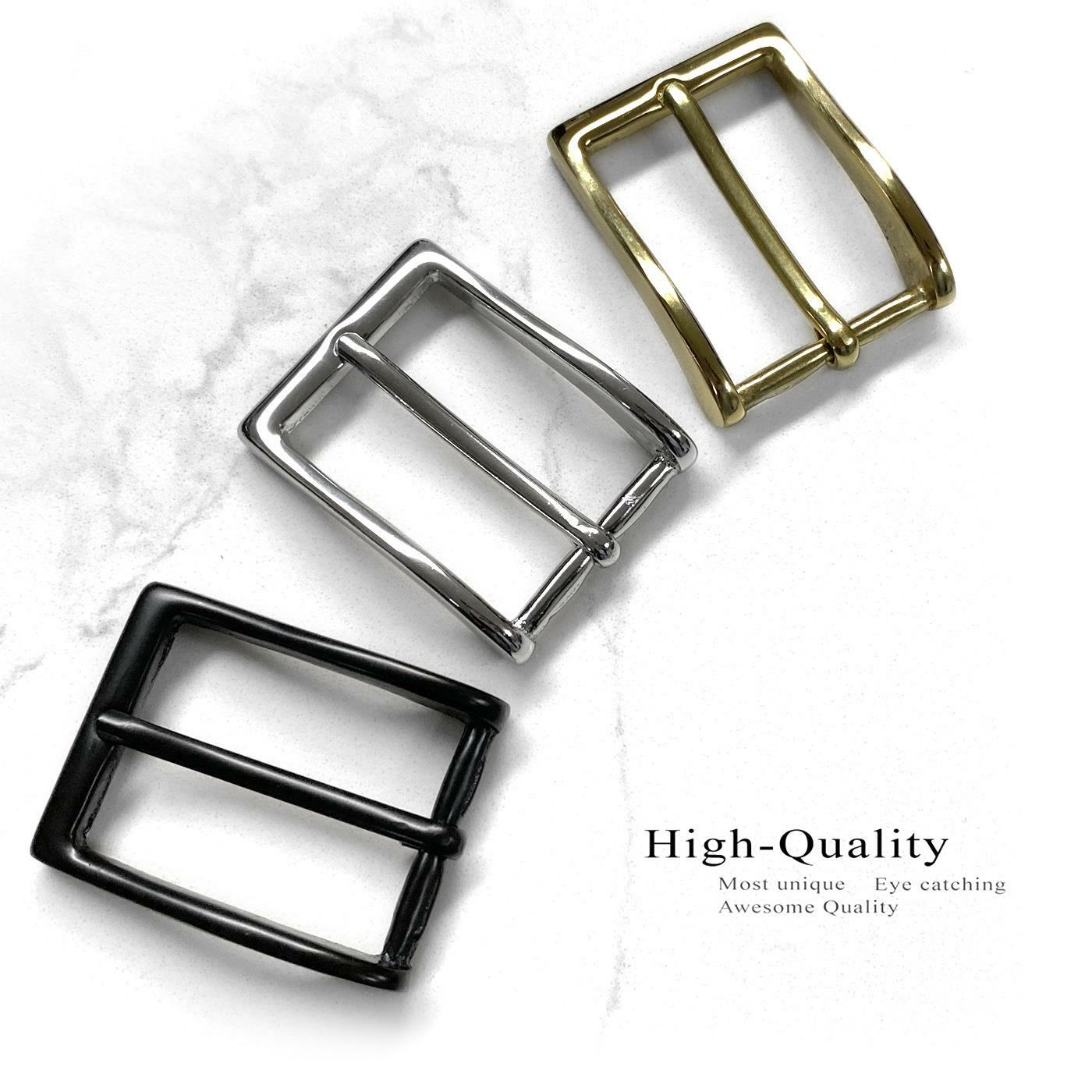 BS6162 Solid Brass Buckle Classic Dress Belt Buckle fits 1-1/8″ (30mm) Belt