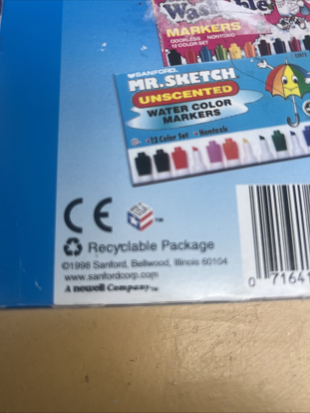 Vintage 1998 Mr. Sketch Scented Watercolor Markers Set Of 12 Non-Toxic