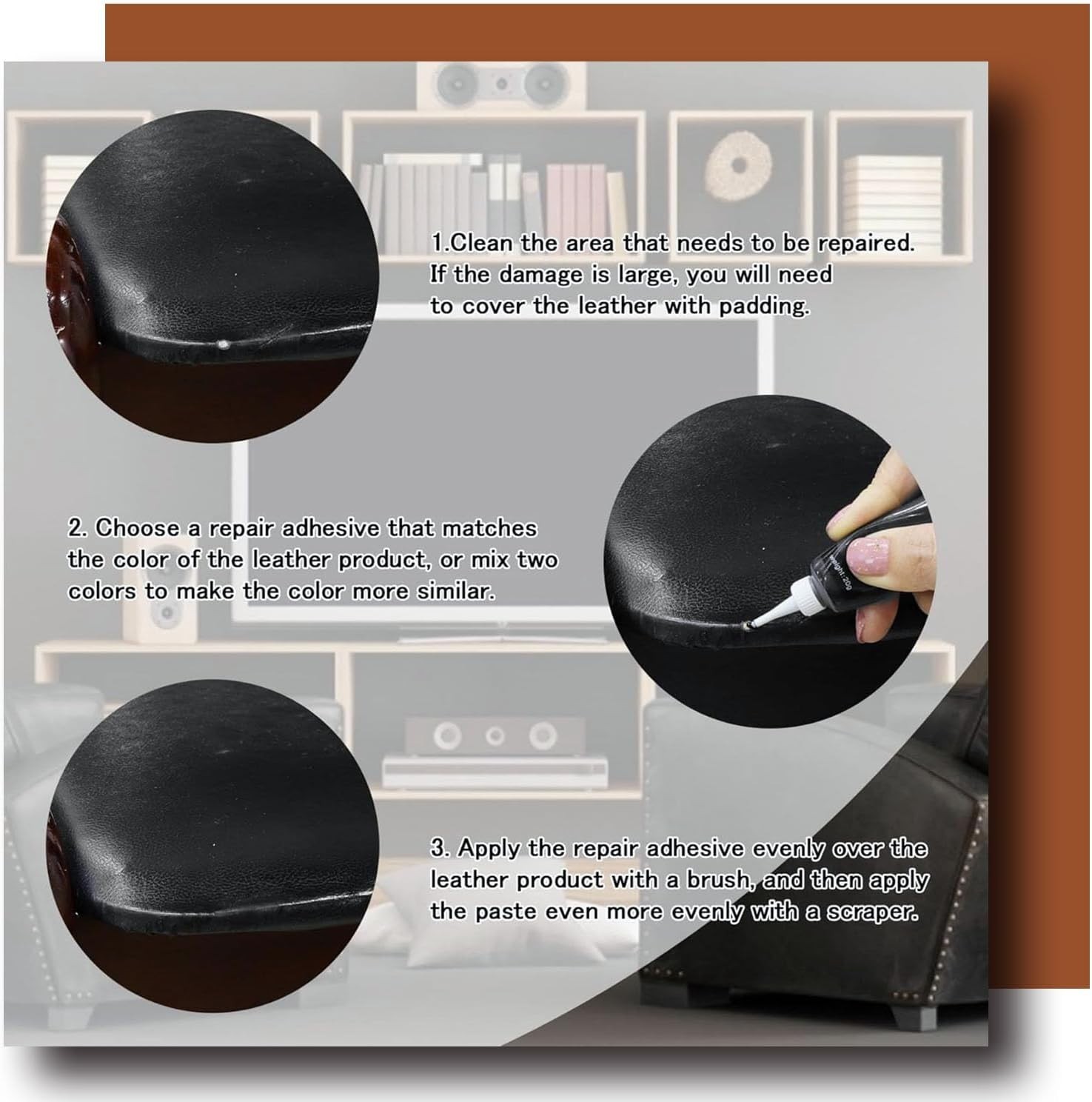 Dashboard Repair Kit Car Vinyl Dash Leather Cracked Furniture Kit Crack Sofa