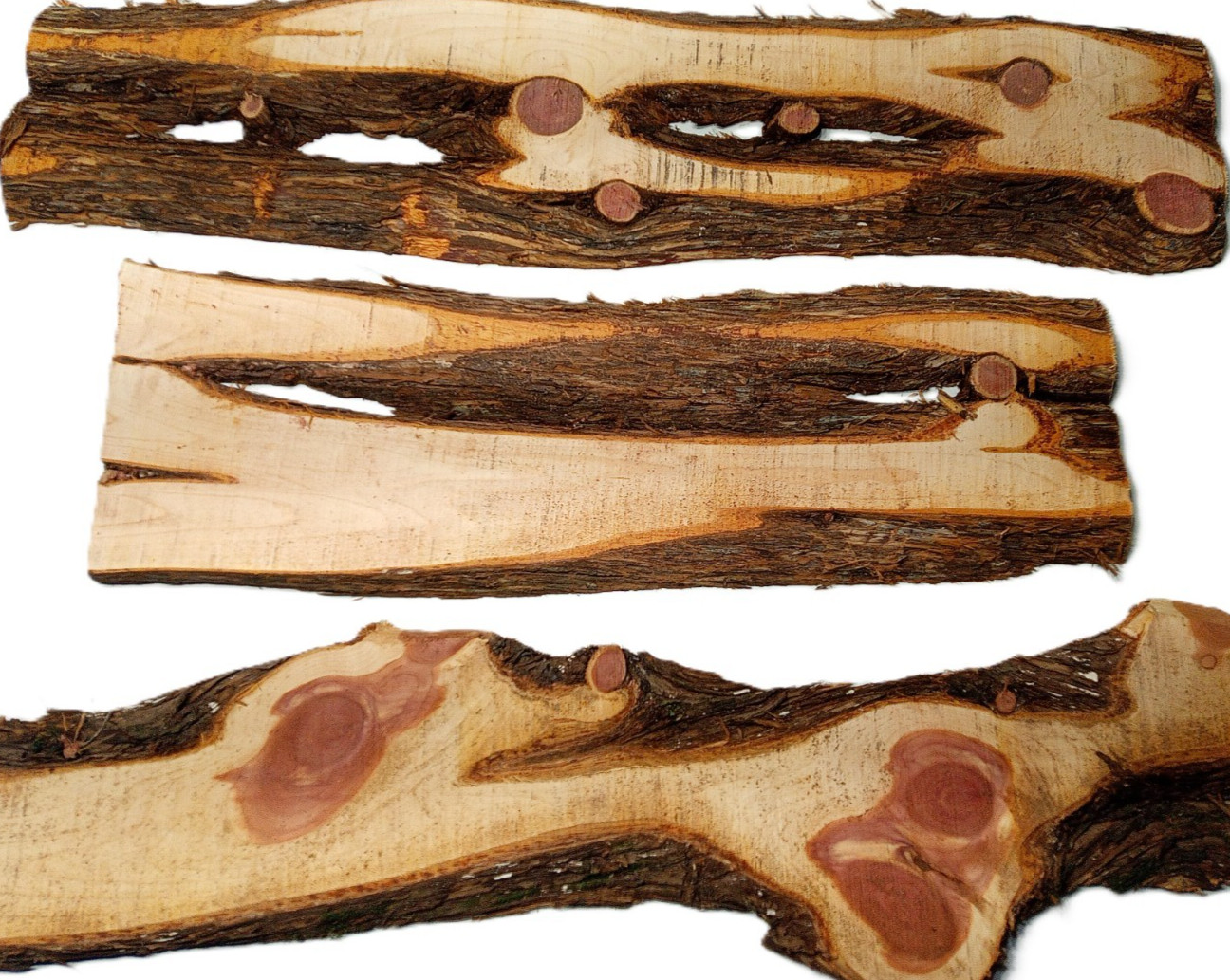 10lbs AROMATIC RED CEDAR Outer Slab Cuts Live Edge Milled Kiln Dry SHIPs FREE!