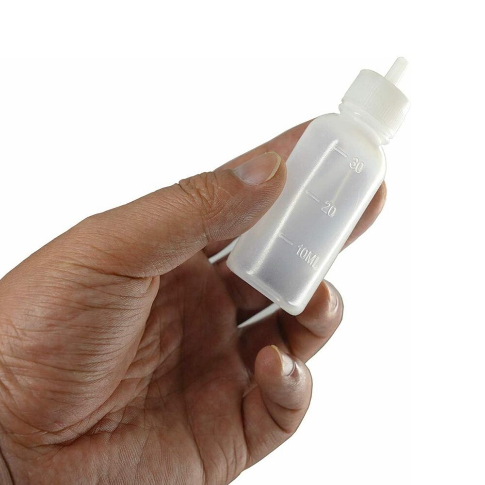 33 PCS Precision Applicator Bottle Blunt Tip Needle Cap Oil Dropper Glue C155