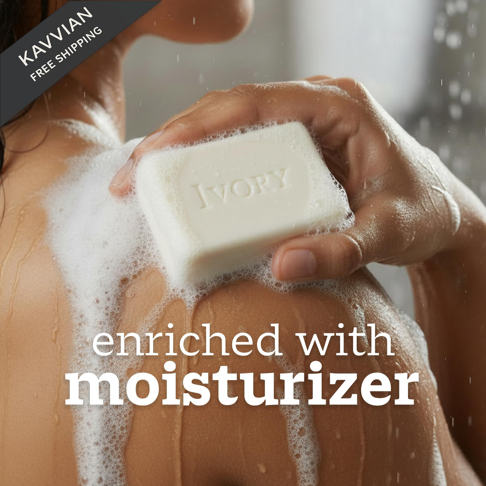 Ivory Gentle Bar Soap, Designed for Whole 3.17 Ounce (Pack of 10), White