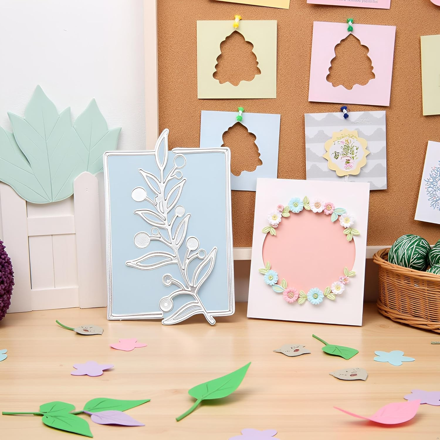 Tree Metal Die Cuts Flower Lace Border Carbon Steel Cutting Dies for Paper Craft