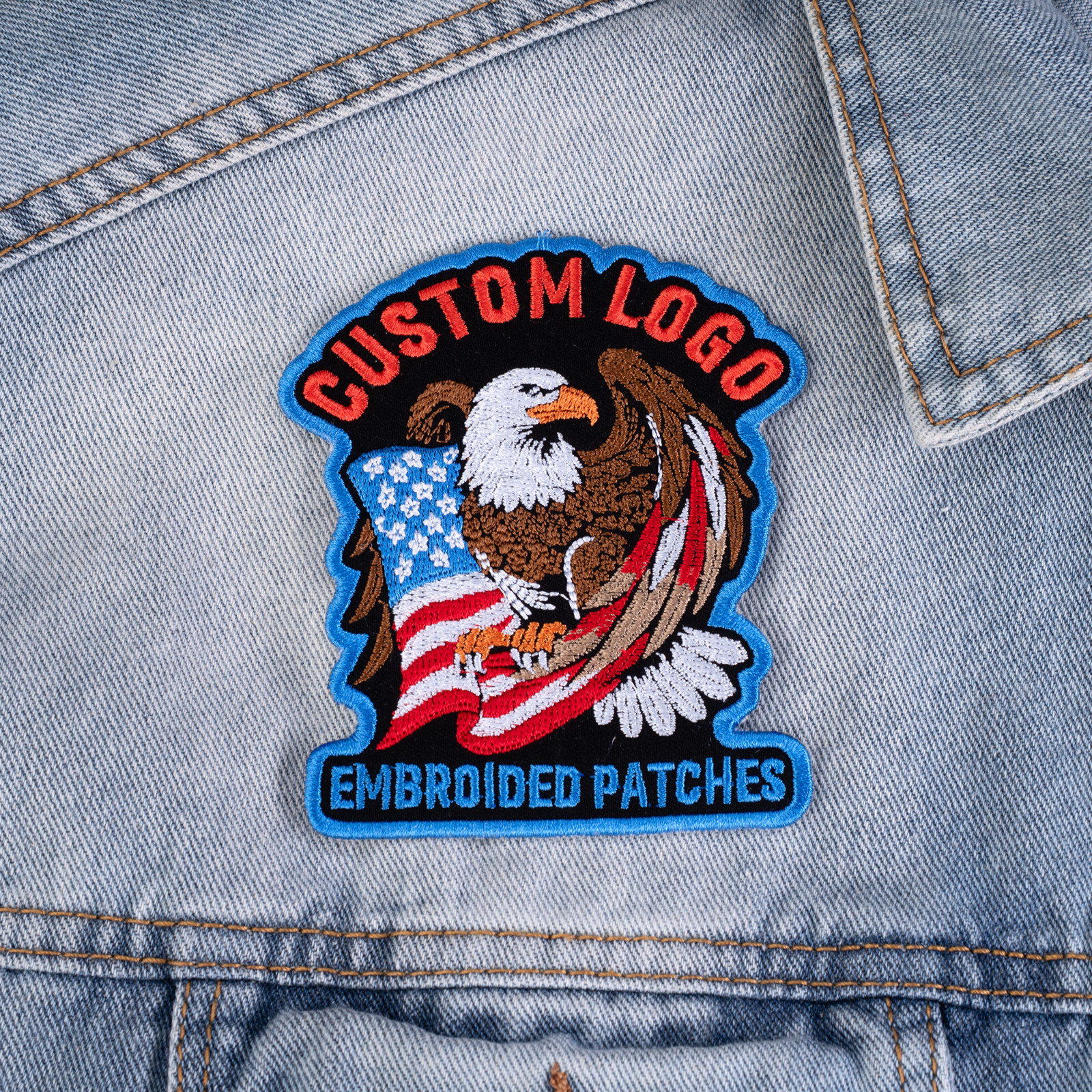 Custom Embroidered Logo Patch, Personalized Team Logo Company Patches