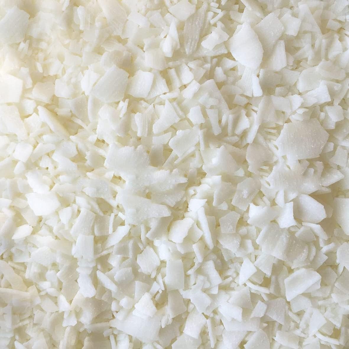 Pure White Soy Wax Flakes, 100% Natural Soy Wax Bulk for Candle Making DIY, …