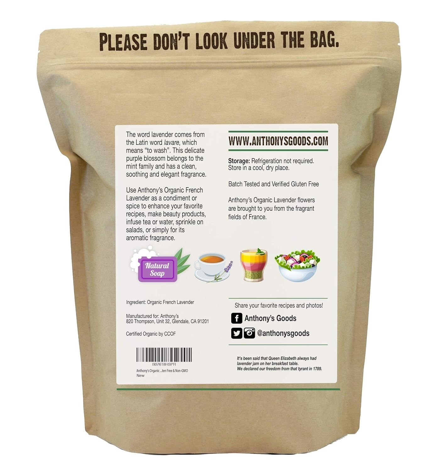 USDA Organic French Lavender Petals, 5 oz – Dried Quality, Gluten Free