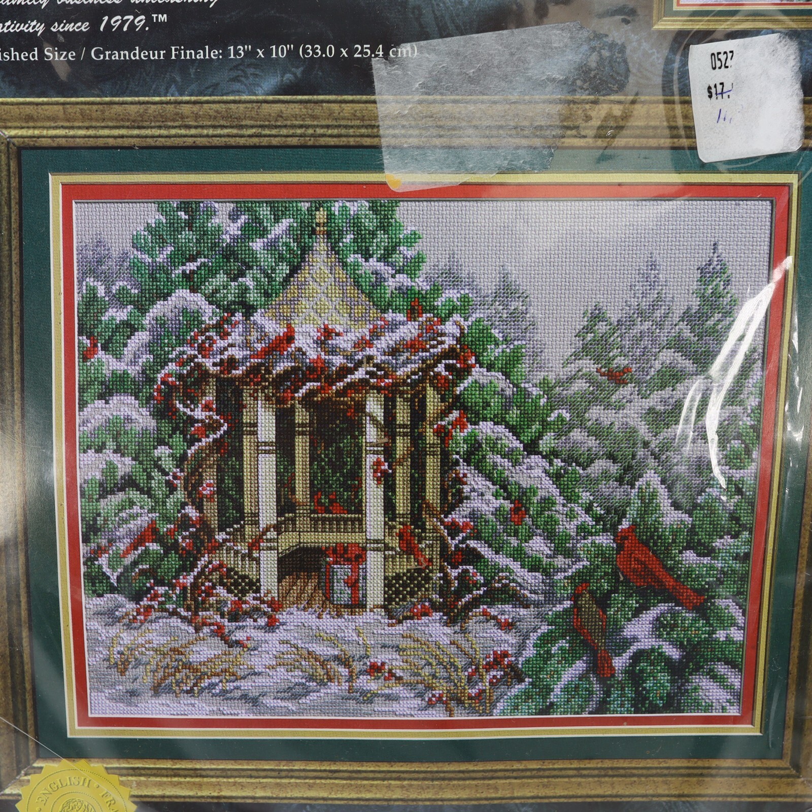 Janlynn Cardinals and Gazebo Cross Stitch Kit by Diana Thomas Sealed #15-209