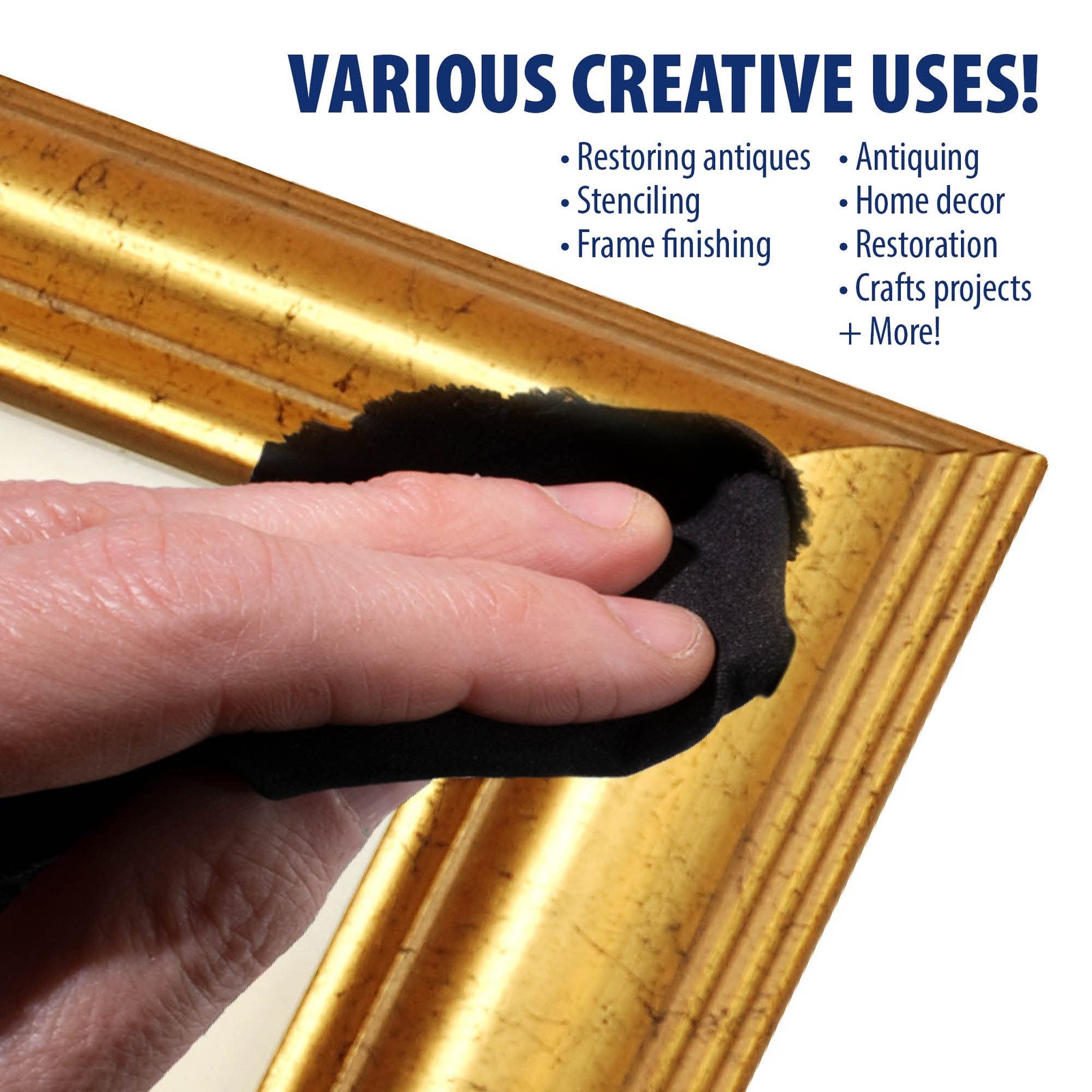AMACO Rub n Buff Wax Metallic Finish – n 0.5 Fl Oz (Pack of 1), Gold Leaf