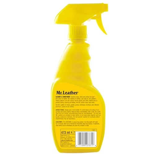 Cleaner & Conditioner Spray, Safe for All Leather & 16 Fl Oz (Pack of 1)
