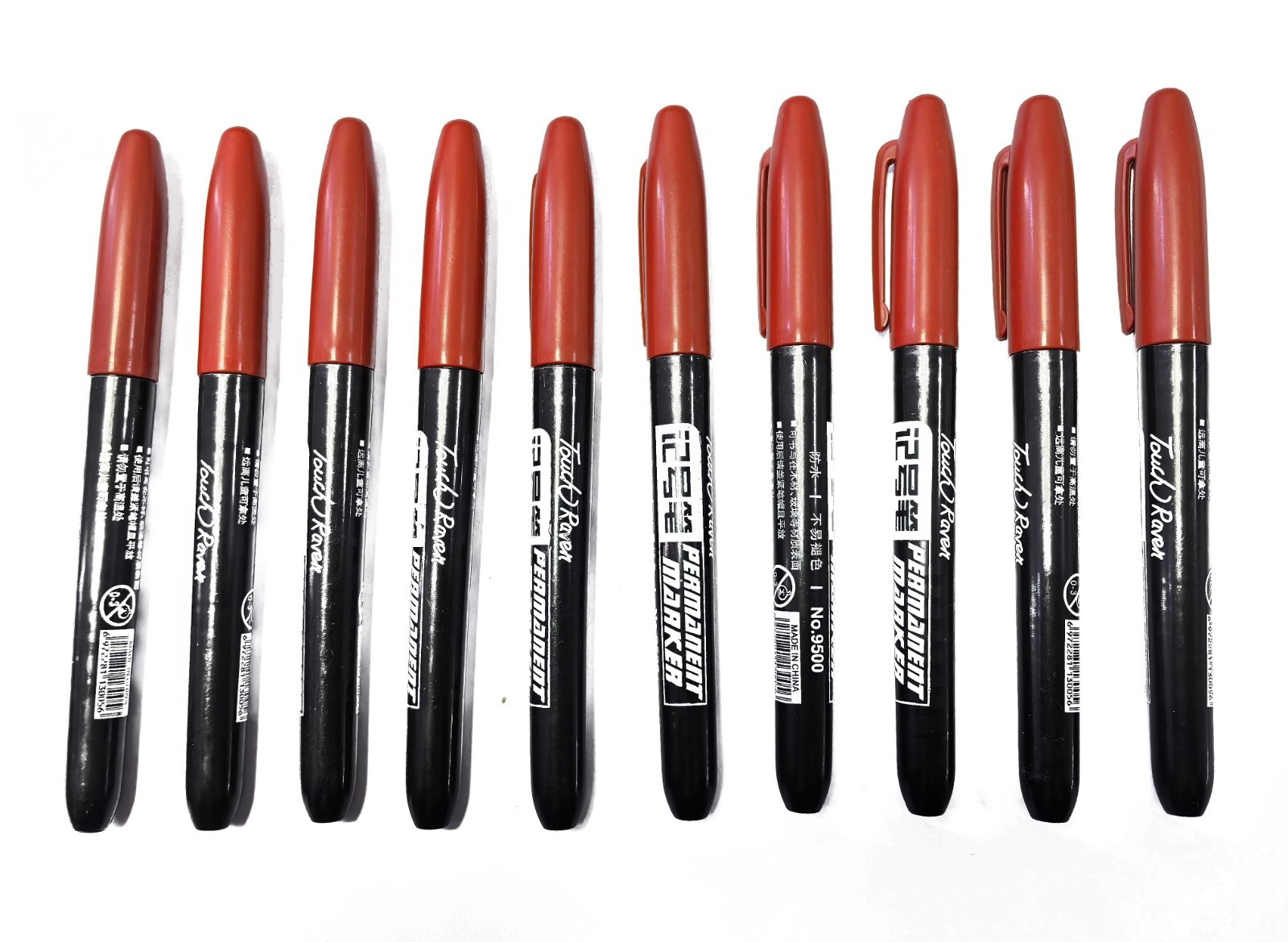 6pcs Permanent Marker Pen Set Waterproof Ink Sketch Drawing Markers – NEW