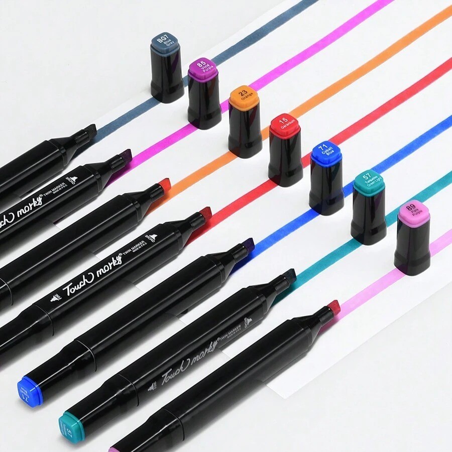 40-168 Colors Alcohol Markers Set | Dual Tip Professional Art Sketch Pens