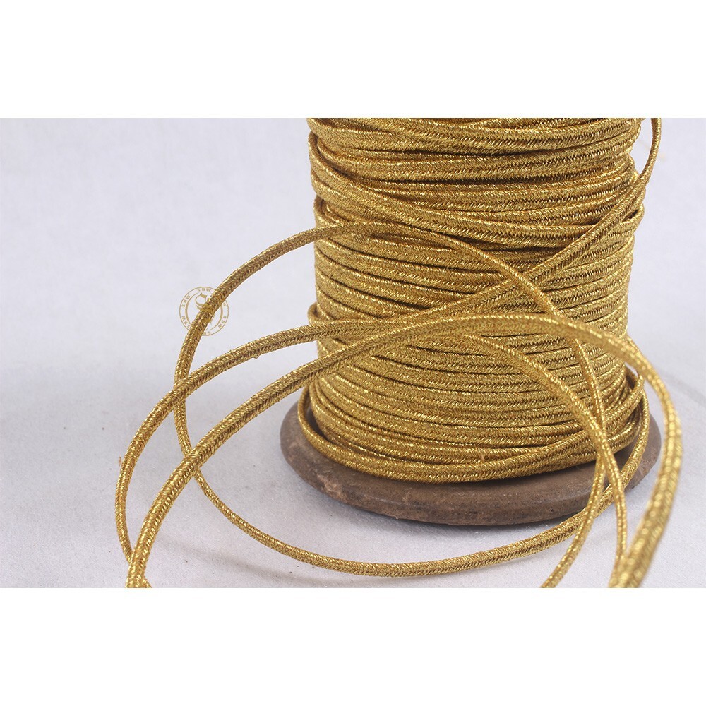 4mm Russia Braid Soutache Cord 100 Meters Gold Sewing Trim Craft Decor