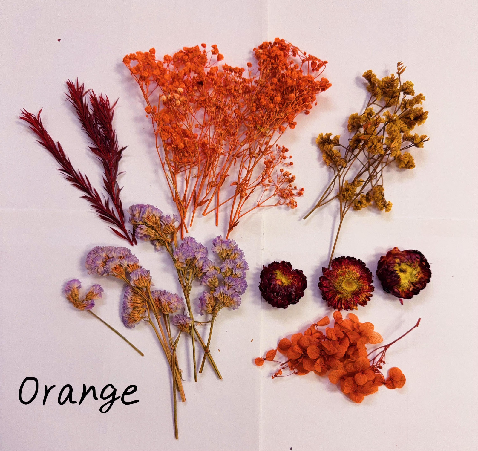 Mixed Dried Pressed Flowers for DIY Crafts, Wedding Decor, Party Favors & Candle