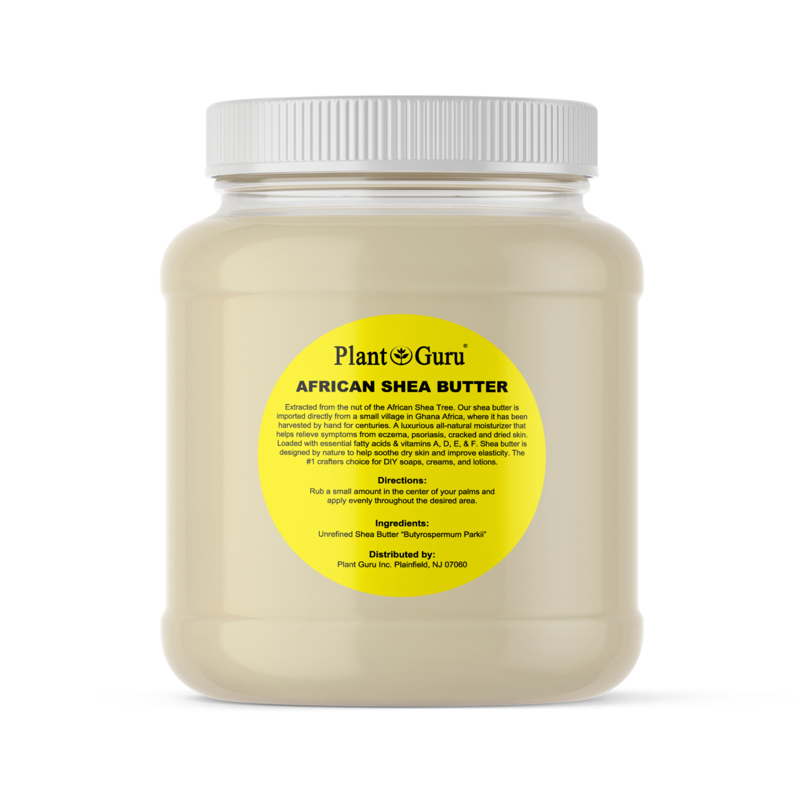 Raw African Shea Butter 3 lbs. Bulk IVORY 100% Pure Natural Organic Unrefined