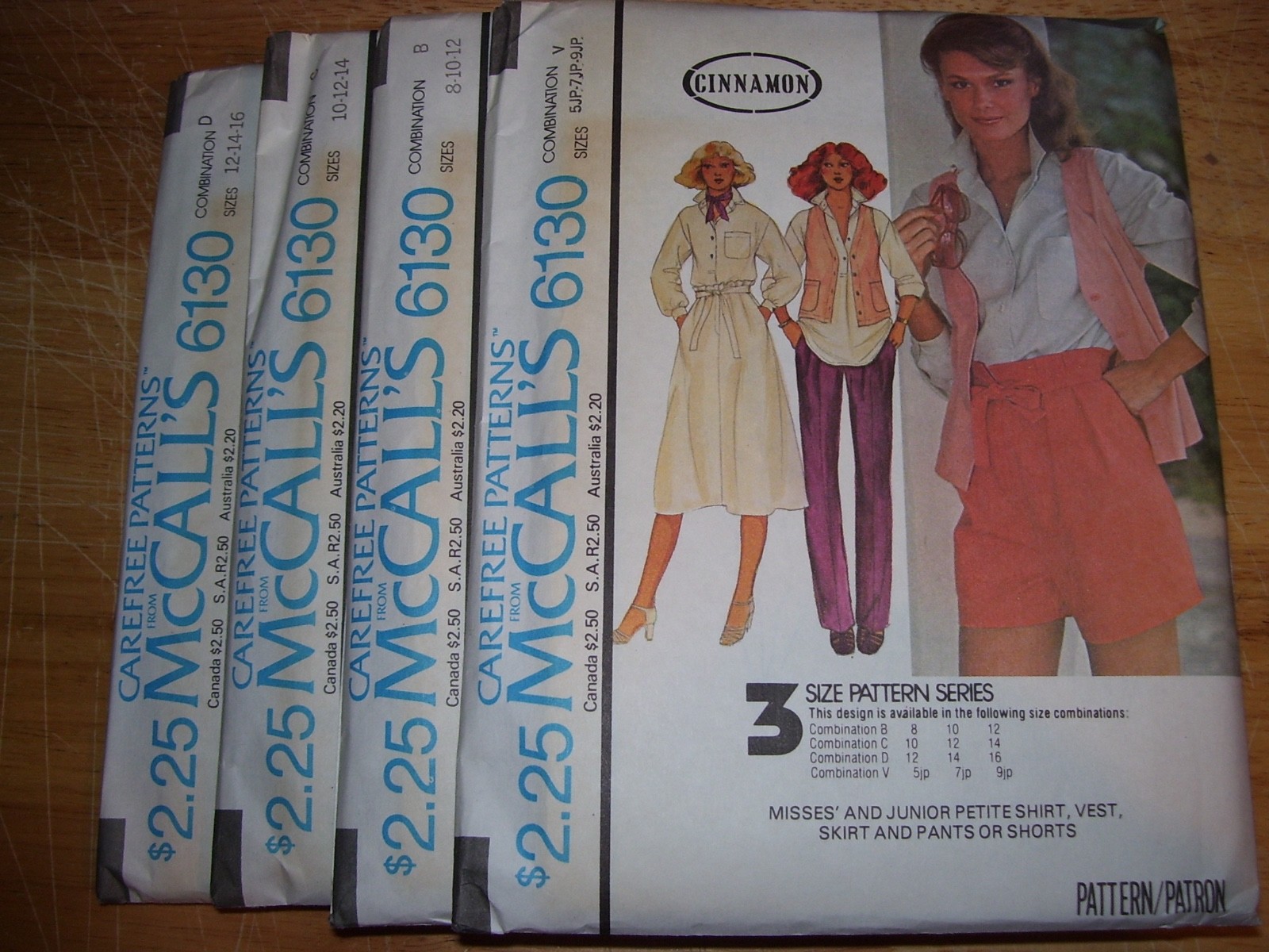 🌻1978 UNCIRCULATED McCALL’S 6130-LADIES VEST-SHORTS-PANT-SHIRT PATTERN 5JP-16FF