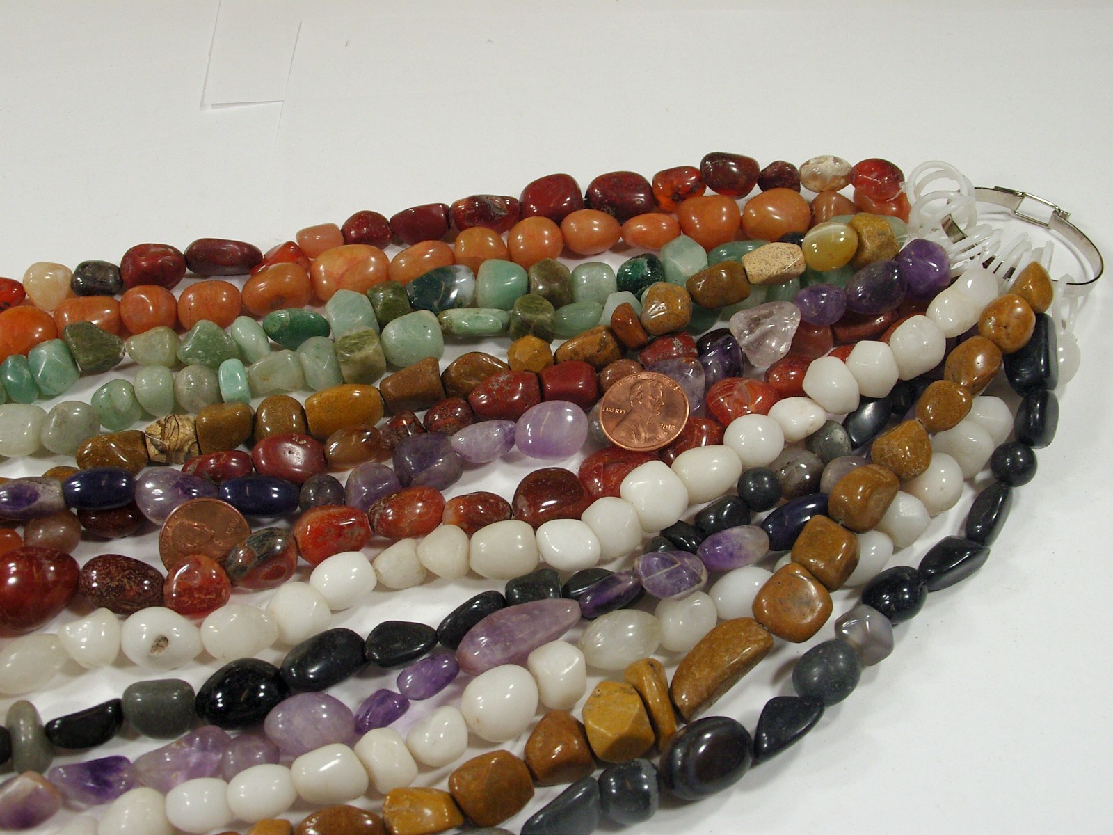 2 Pounds Assorted Shapes, Sizes, and Styles India Handmade Stone Beads (UDM-1) ⭐