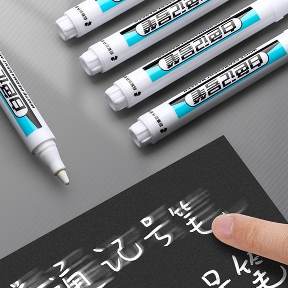 White Paint Marker Pens Waterproof Bike Car Tyre Tire Marker Permanent Pen Car