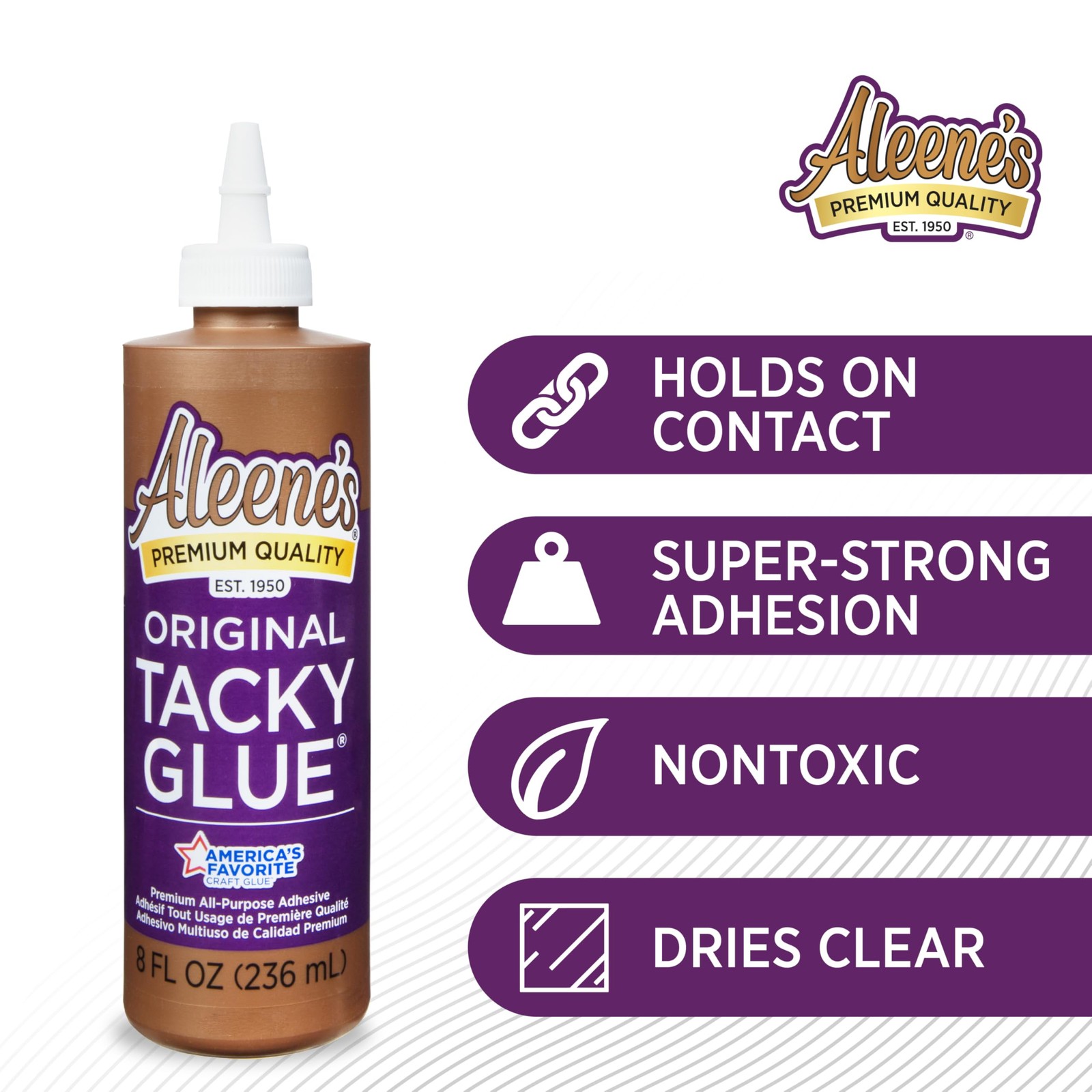 Aleene’s 3 Pack, 8 oz Tacky Glue, 8 FL OZ, Original Version 3 Count