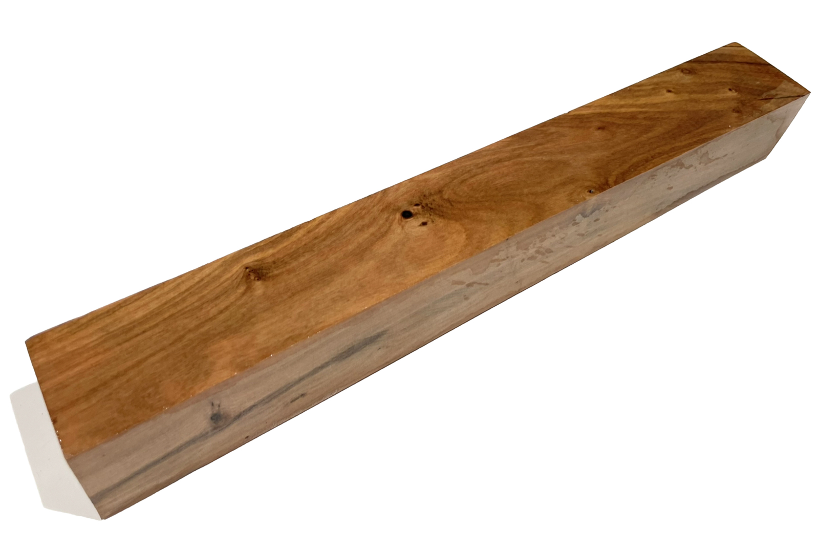 Wild Olivewood turning blank 1-7/16″ x 1-7/16″ x 11-3/4″ (i18) See Description