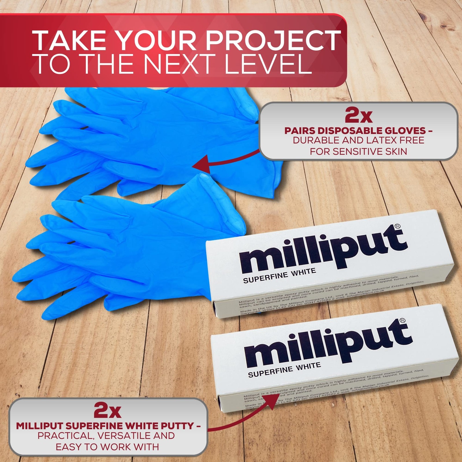 Milliput Epoxy Putty Modeling Paste – Porcelain and Fiberglass Repair White