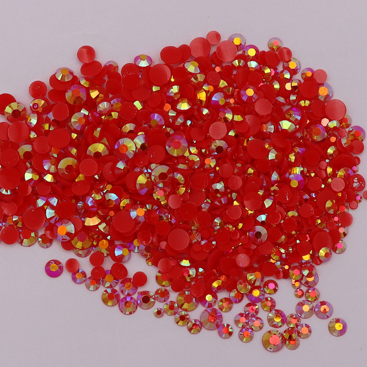Resin Non Hot Fix Rhinestones Flat Back Gem Plastic Crystals Trimming For Crafts