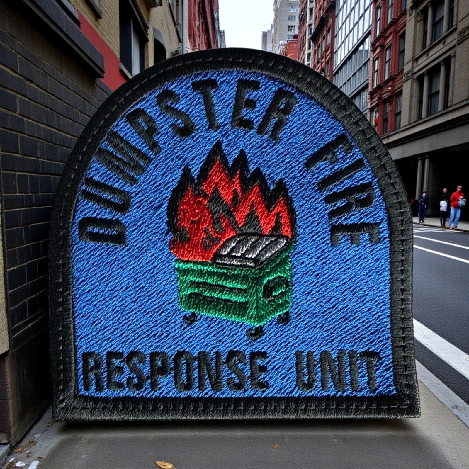 Dumpster Fire Response Unit Embroidery Patch 3.60″ X 3.53″