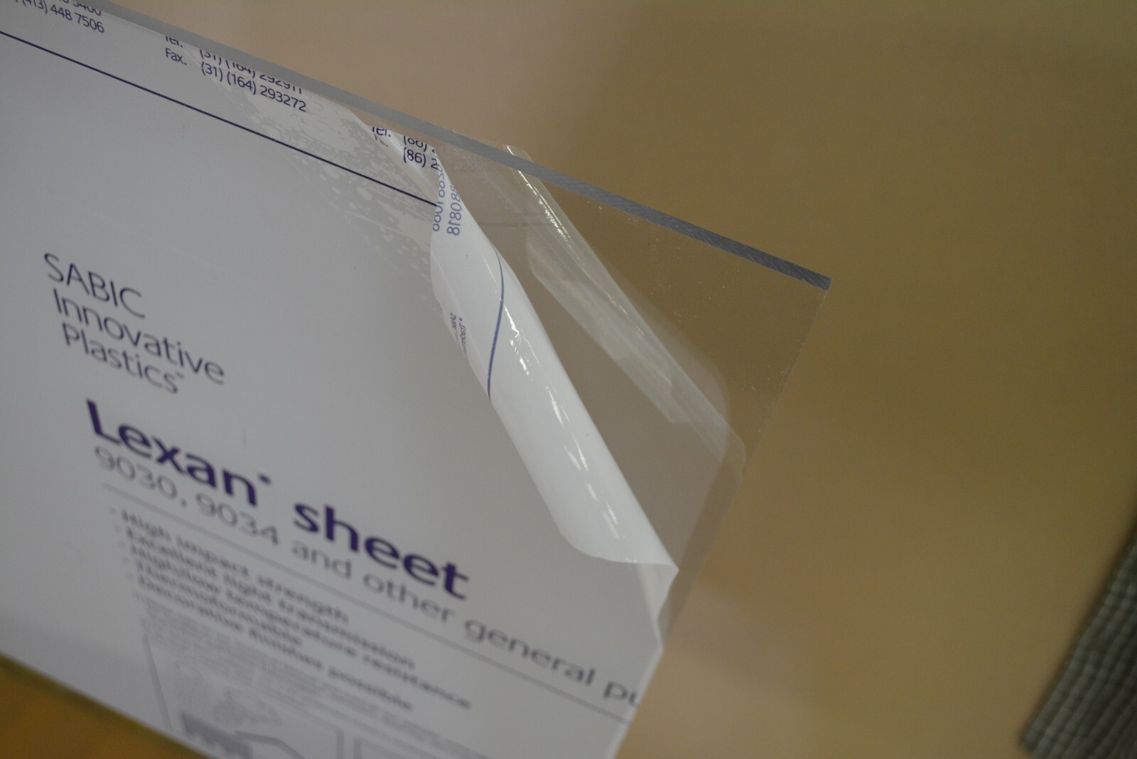 Lexan Polycarbonate Plastic Sheet Clear 3/16″ CHOOSE A SIZE