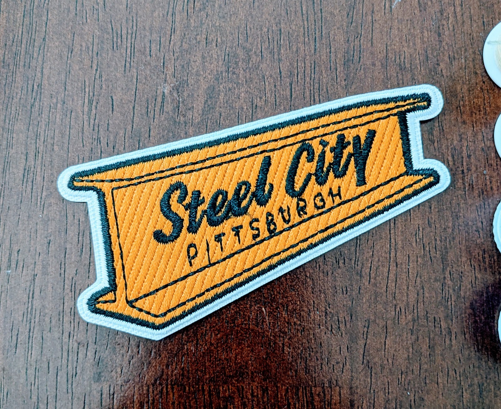 Pittsburgh Steelers 1.75×3.5″ NFL Football Embroidered Iron On Patch