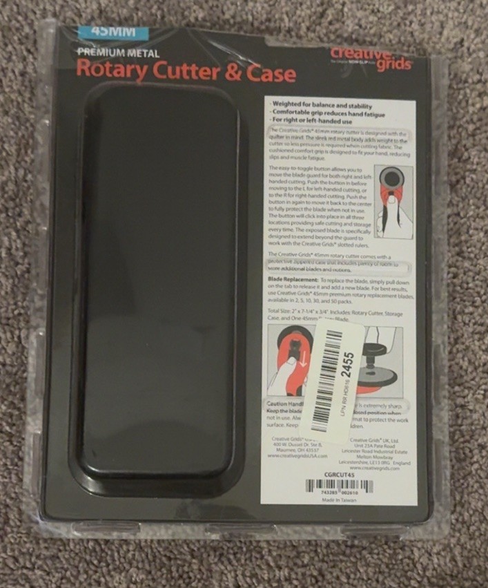Creative Grids 45mm Rotary Cutter with Zipper Case