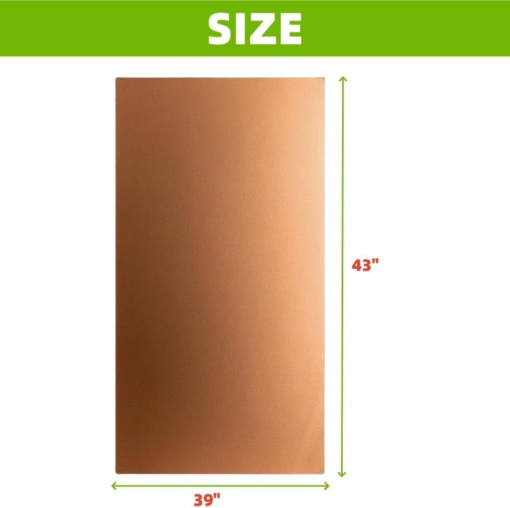 Golden Copper Polyester Fabric 39″x43″ – Privacy & Data Theft Shield