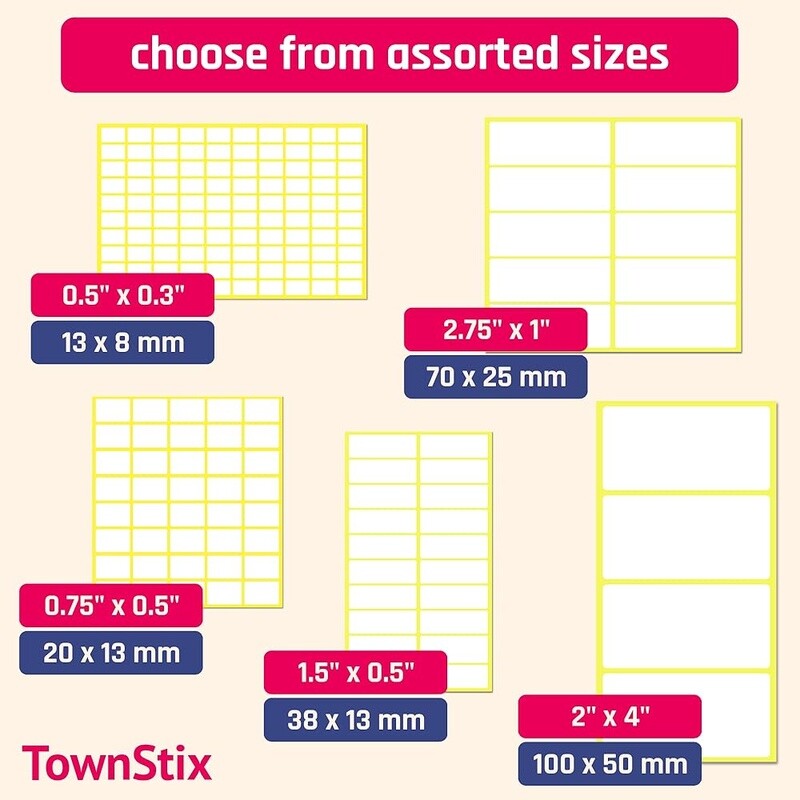 900 Pack Price Stickers Small White Labels Self Adhesive Matte Surface Writing