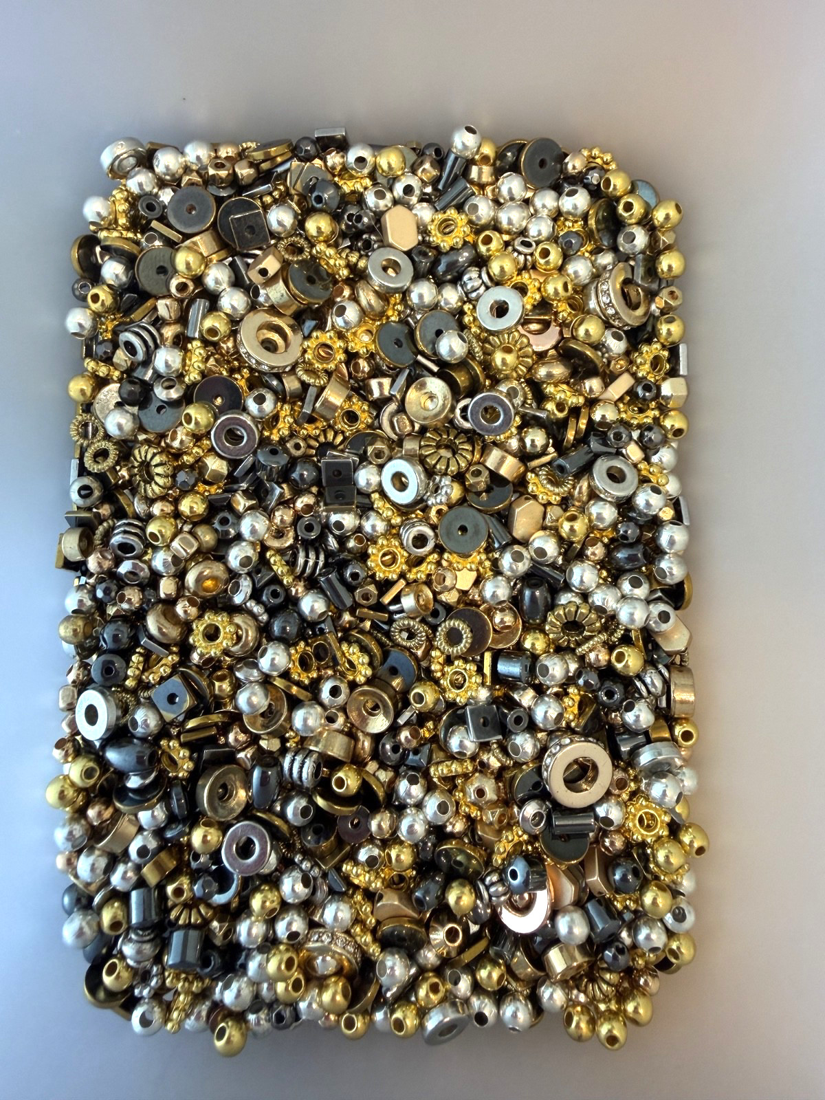 Bulk Brass Spacer Beads Silver Gold Bronze- 7.5oz/Lot- Jewelry Making DIY