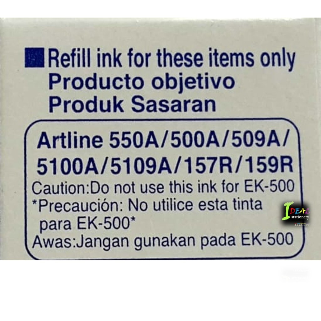 ARTLINE Whiteboard Markers Refill Ink 60ml 12 Bottles – 1 Dozen