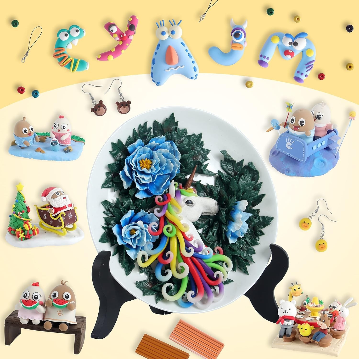 72 Colors Polymer Clay Set for Kids & Beginners