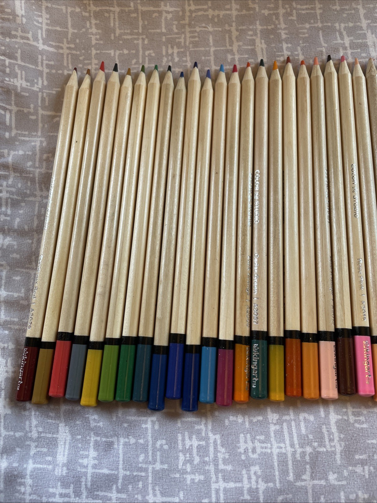 Kingart Studio, Colored Pencil Lot, Soft Wax-Based Cores, Set of 55 For All Ages