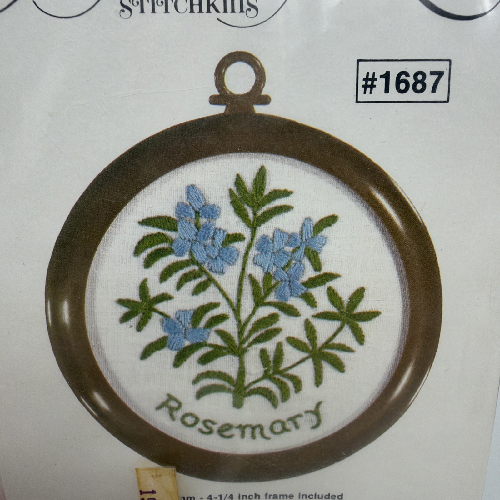 Rosemary Flower Hand Embroidery Kit Studio Twelve Wildwood Stitchkins 82 Frame