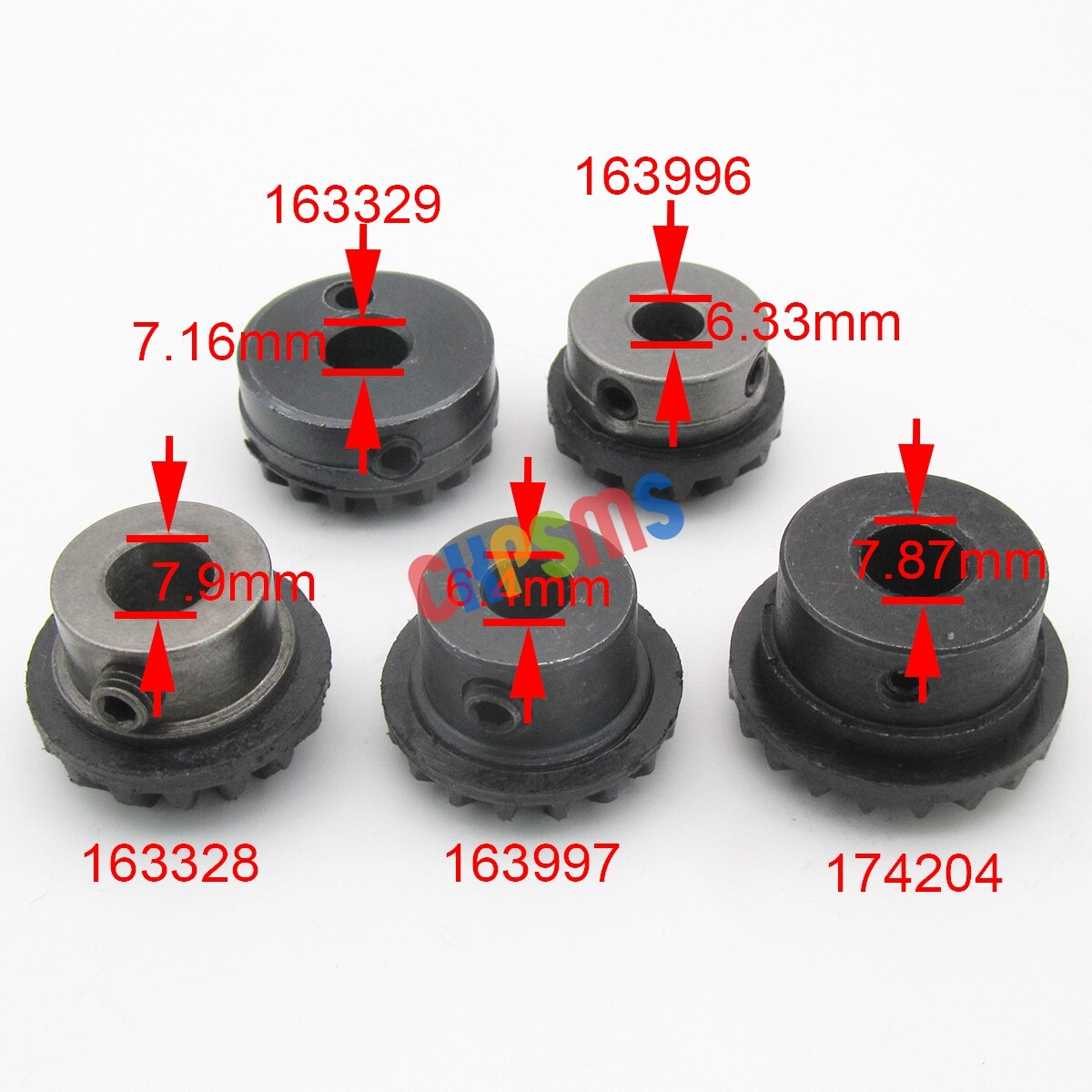 5PCS Replacement gear set FOR SINGER 600 Series 629,630,635,636,638,639,640,645