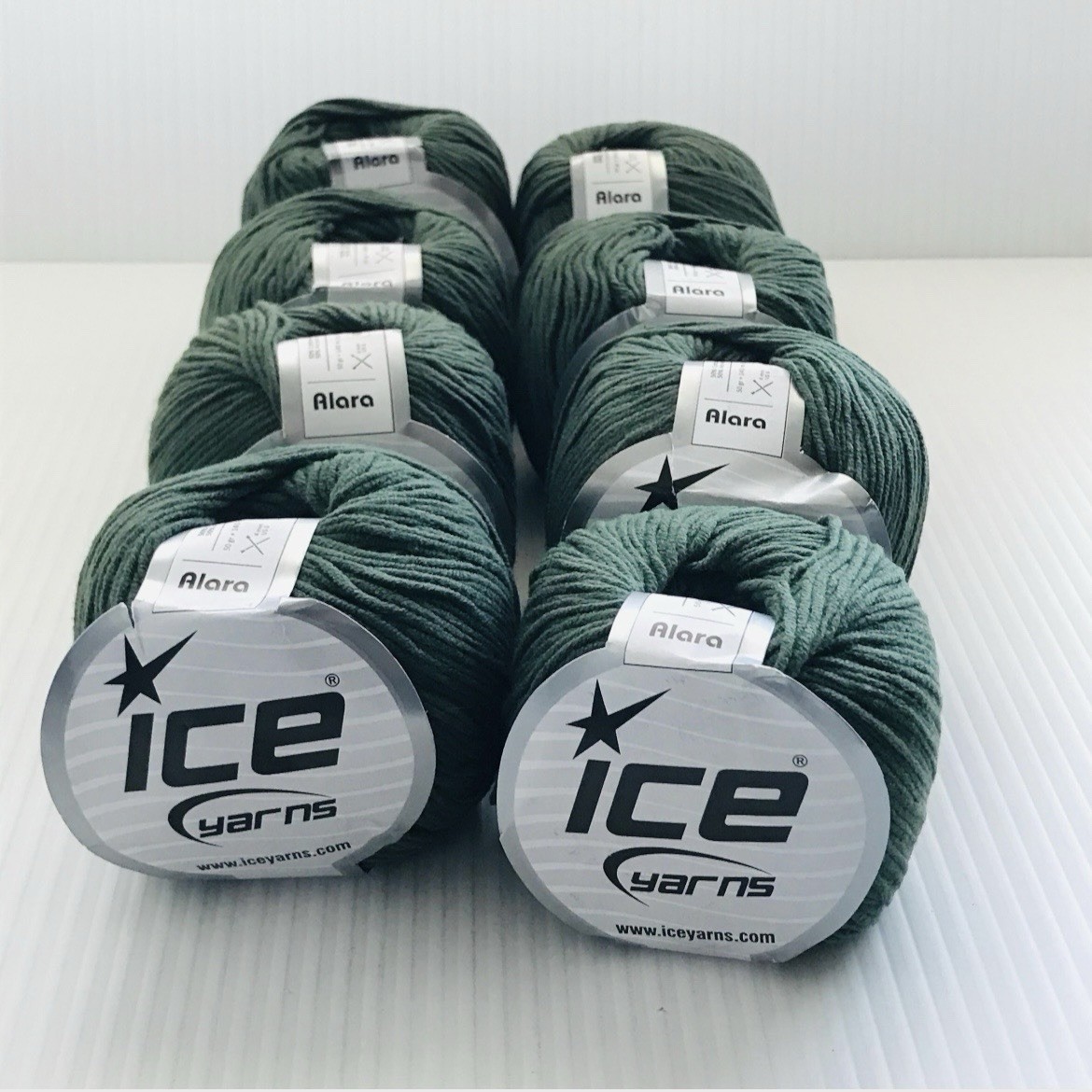 Ice Accents Yarn Balls Alara 50gr 140m each Cotton Acrylic Blend Bundle Lot 8