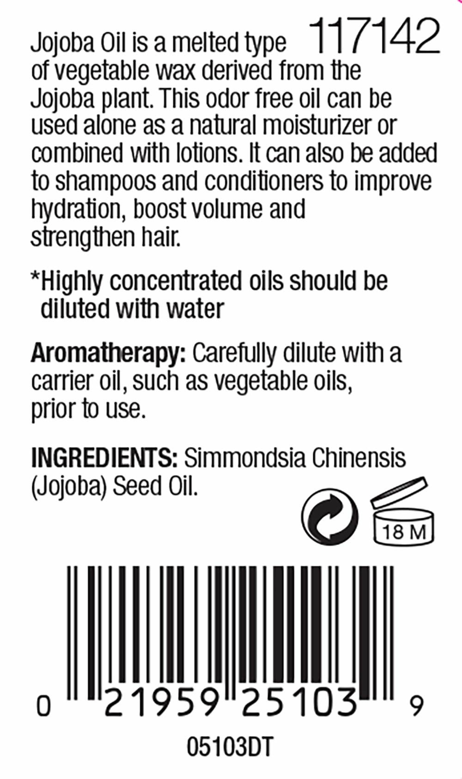 Dermactin-TS Essential Oil 100% Pure Jojoba Oil 1oz