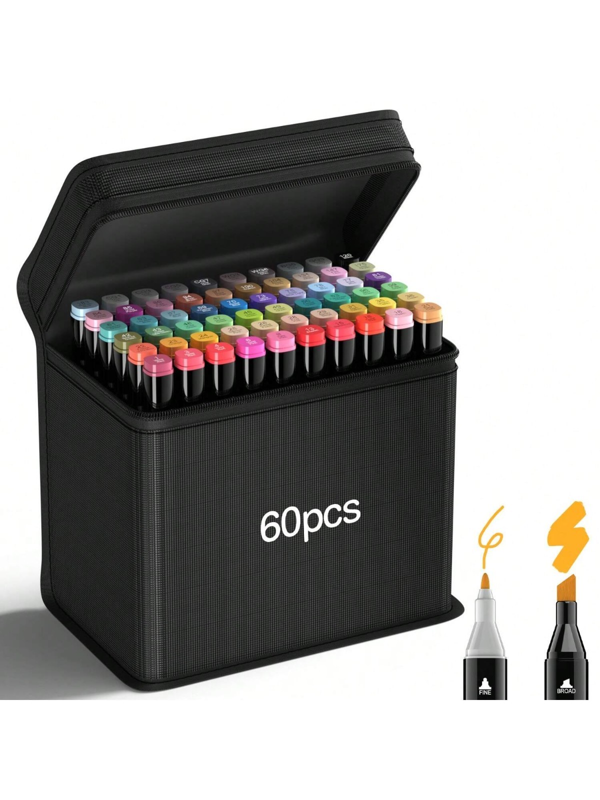 80/168/262 Colors Dual Tip Markers Drawing Markers Set Dual Tip Alcohol Markers