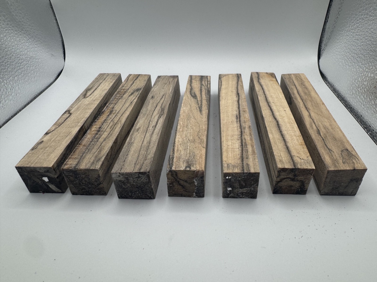 7pc Spalted Tulip Poplar Pen Blanks 5-3/8″ x 3/4″ Wood Turning Blanks